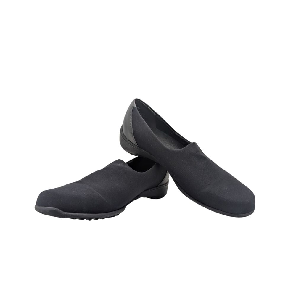 Munro Traveler Black Stretch Flats Size 7.5 Wide
